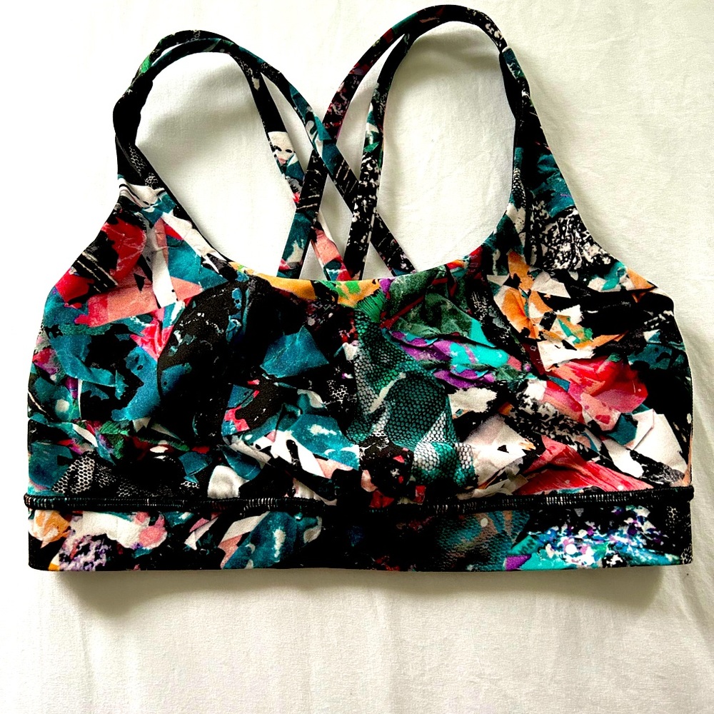 Lululemon athletica energy bra medium support B-D cups (Hyper Drift Multi)